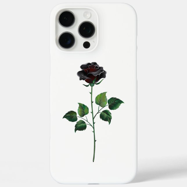 Black rose flower Case-Mate iPhone case (Back)