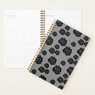 Black Rose Garden Flower Lover Gardening Gardener Planner