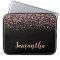 Black Rose Gold Faux Glitter Personalized