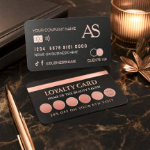 Black & Rose Gold Luxury Beauty Salon 