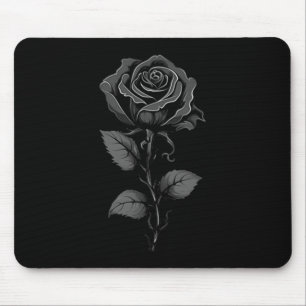 Black Rose Graphic Premium Tri-blend Mouse Pad