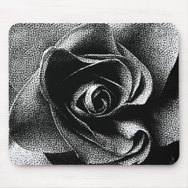 BLACK ROSE MOUSE PAD (Front)