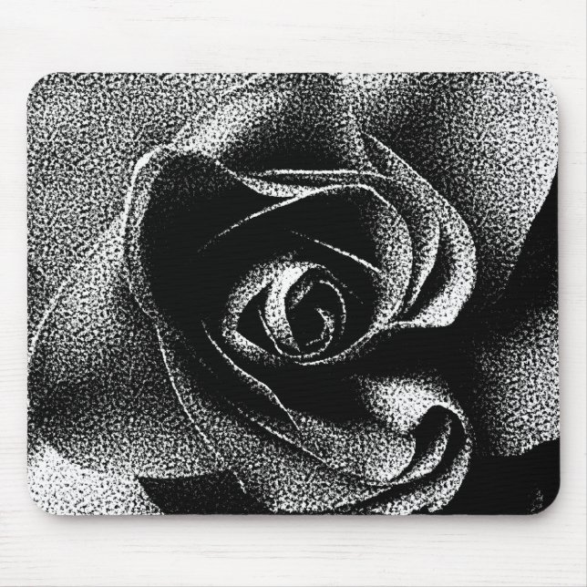 BLACK ROSE MOUSE PAD (Front)