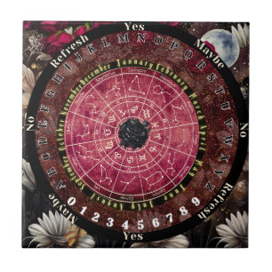Black Rose Pendulum Board Tile