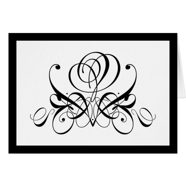 Black Rose Scroll (Front Horizontal)