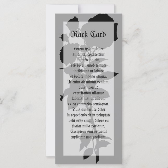 Black Rose Silhouette (Front)