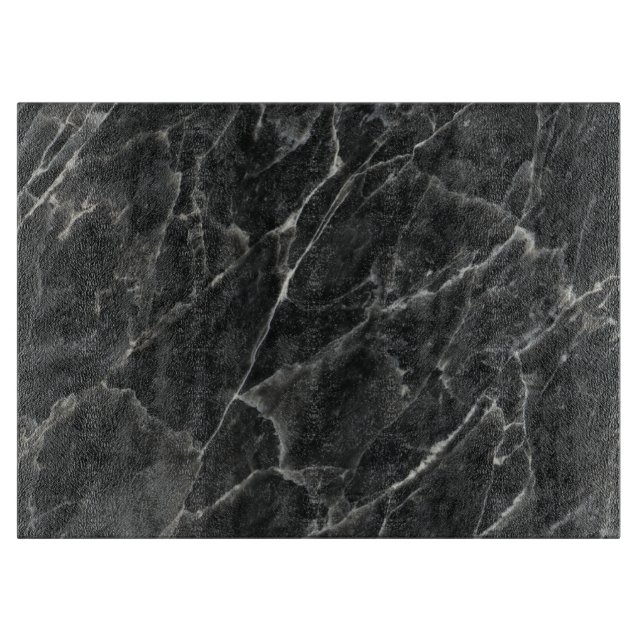 Black Rose Stone Pattern Background Cutting Board (Front)