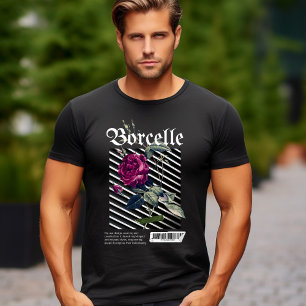 Black Rose Streetwear Aesthetic T-Shirt