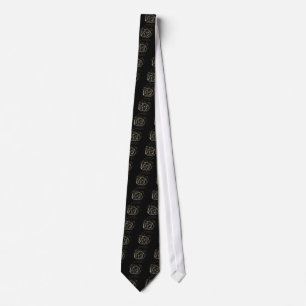 Black rose tie