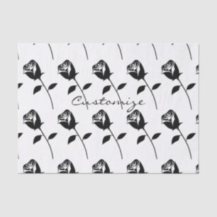 Black Rose Valentine Flower Thunder_Cove Tissue Paper