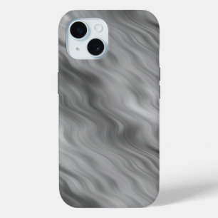 Black Rose Wavy Texture iPhone 15 Case