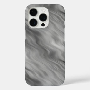 Black Rose Wavy Texture iPhone 16 Pro Case