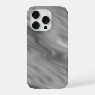 Black Rose Wavy Texture iPhone 15 Pro Case