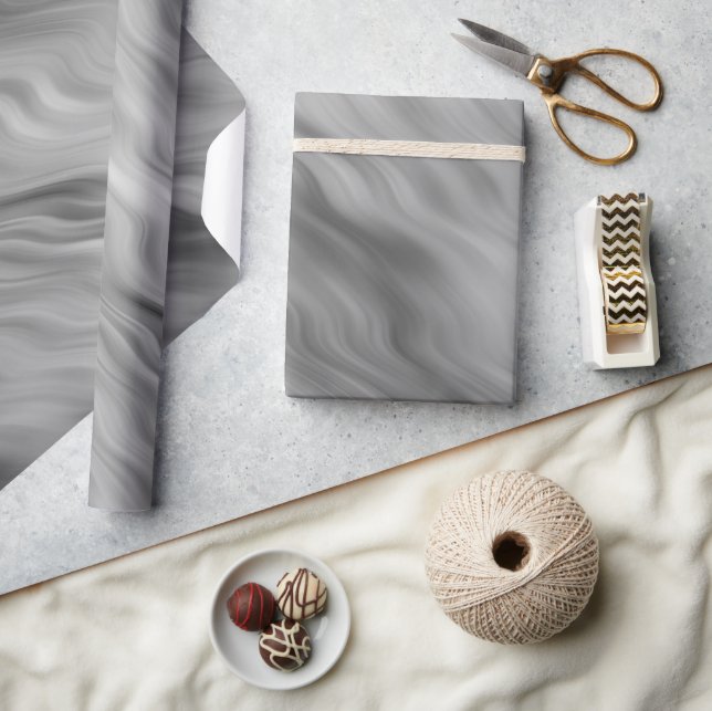 Black Rose Wavy Texture Wrapping Paper (Crafts)