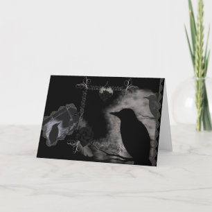 Black Roses and Ravens Card