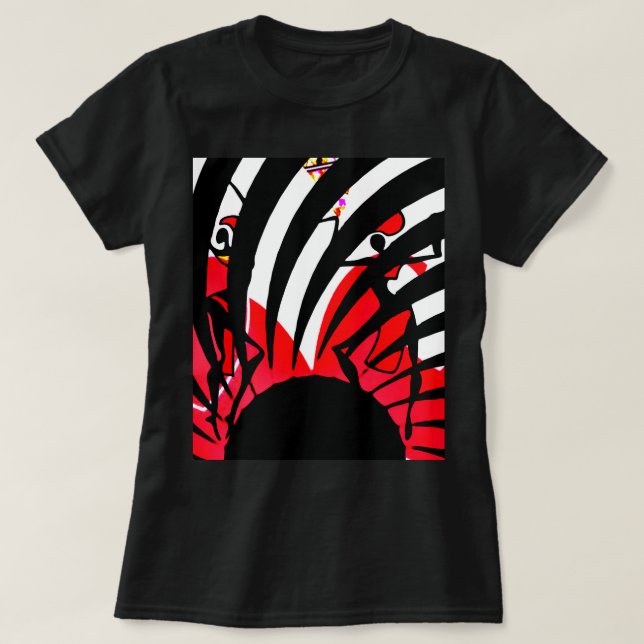 Black Roses Blouse T-Shirt (Design Front)