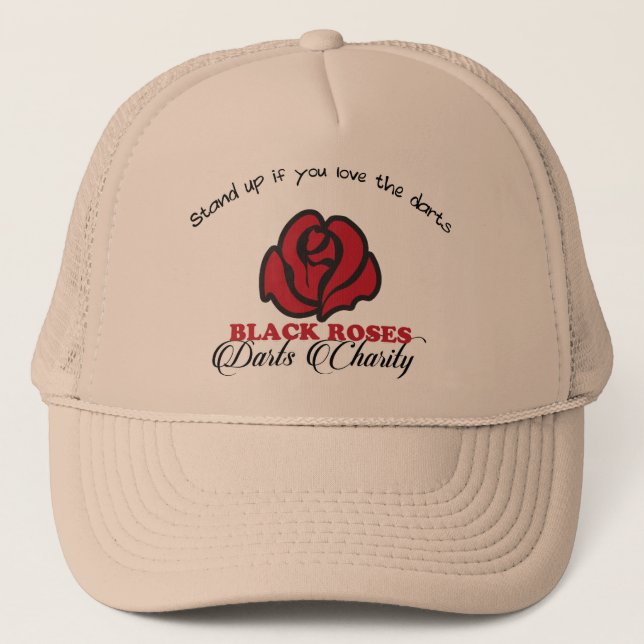 Black Roses Darts Charity Cap (Front)