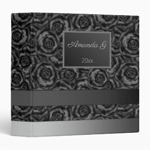 Black roses, photo album, mourning . memorable , m binder