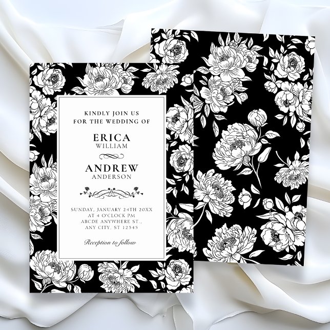 Black roses wedding invitation (Creator Uploaded)