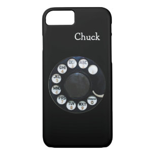 Black Rotary Phone iPhone 7 Coque