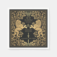 Black Royal Lion Medieval Sword Wedding