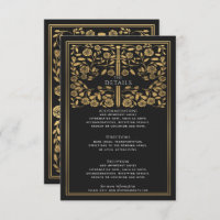 Black Royal Medieval Sword Wedding Details 