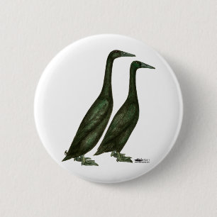 Black Runner Ducks 2 Inch Round Button