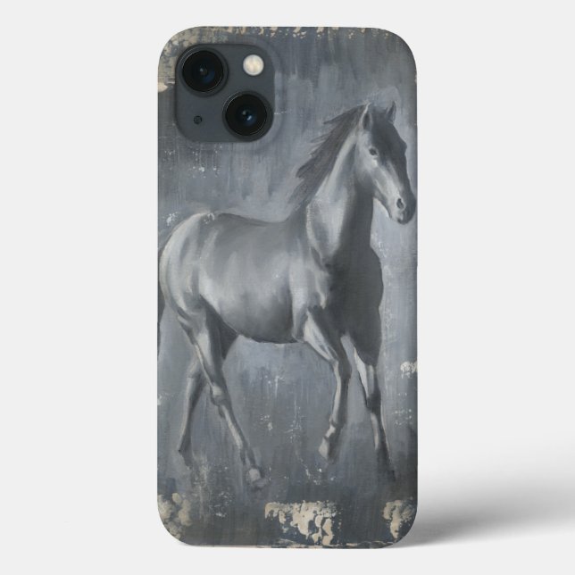 Black Running Stallion Case-Mate iPhone Case (Back)