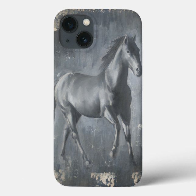 Black Running Stallion Case-Mate iPhone Case (Back)