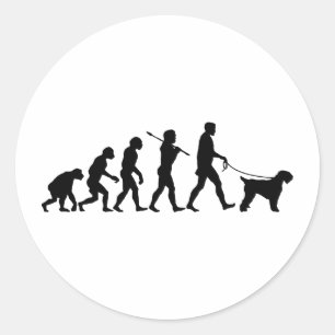 Black Russian Terrier Classic Round Sticker