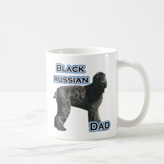 Black Russian Terrier Dad 4 Coffee Mug (Right)