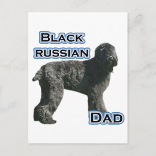 Black Russian Terrier Dad 4 Postcard