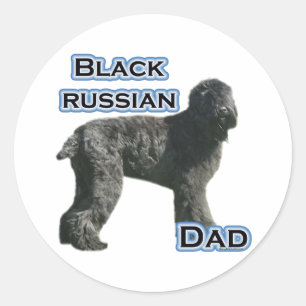 Black Russian Terrier Dad 4 - Sticker