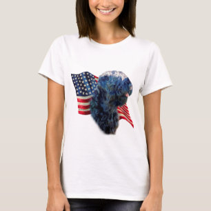 Black Russian Terrier Flag T-Shirt