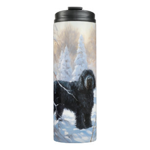 Black Russian Terrier Let It Snow Christmas  Thermal Tumbler