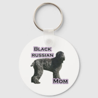 Black Russian Terrier Mom 4  - Keychain