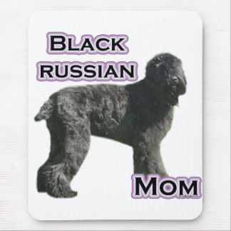 Black Russian Terrier Mom 4 Mouse Pad