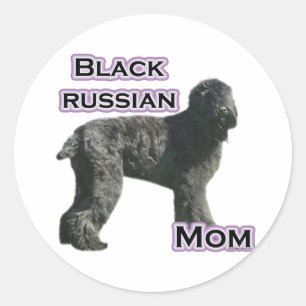 Black Russian Terrier Mom 4  - Sticker