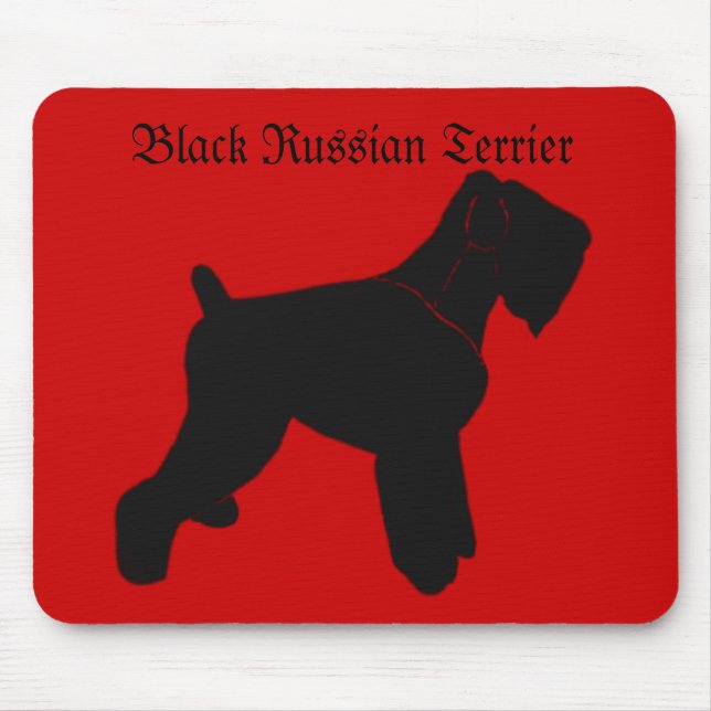 Black Russian Terrier Mouse Pad (Front)