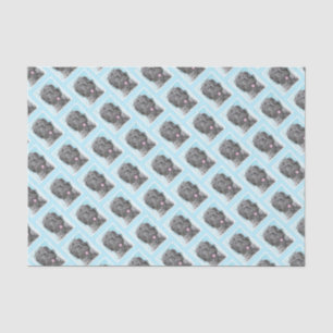 Black Russian Terrier Painting - Cute Original Dog Tissue Paper