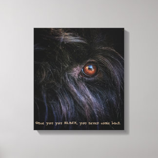 Black Russian terrier Print