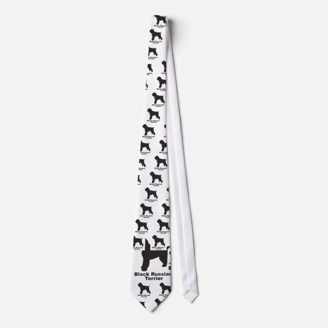 Black Russian Terrier Tie (Front)