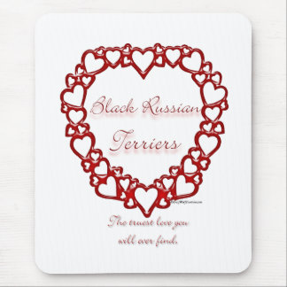 Black Russian Terrier True Love Mouse Pad
