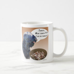 Black Russian Terrier Turkey Coffee Mug