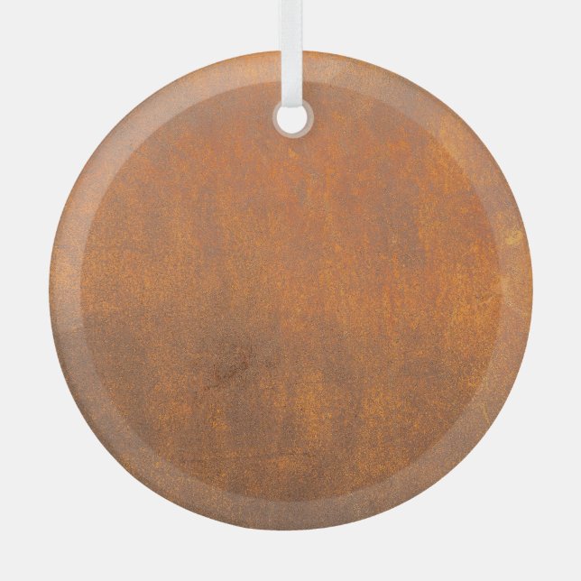 Black rust, metal texture close-up. glass ornament (Front)