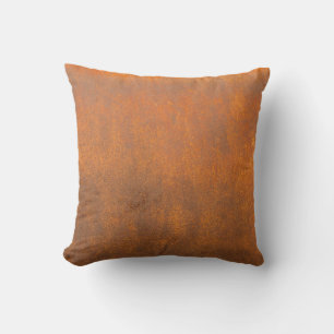 Black rust, metal texture close-up. throw pillow
