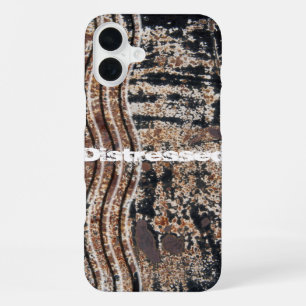 Black Rusty Metal Grunge Photograph iPhone 16 Plus Case