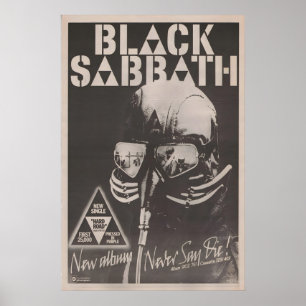 BLACK SABBATH Poster - 1978 original NME Never say
