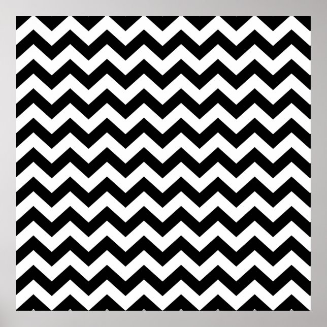 Black Safari Chevron Poster (Front)