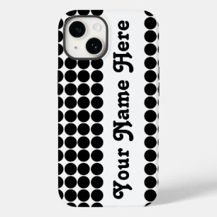 Black Safari Dot with name Case-Mate iPhone 14 Case